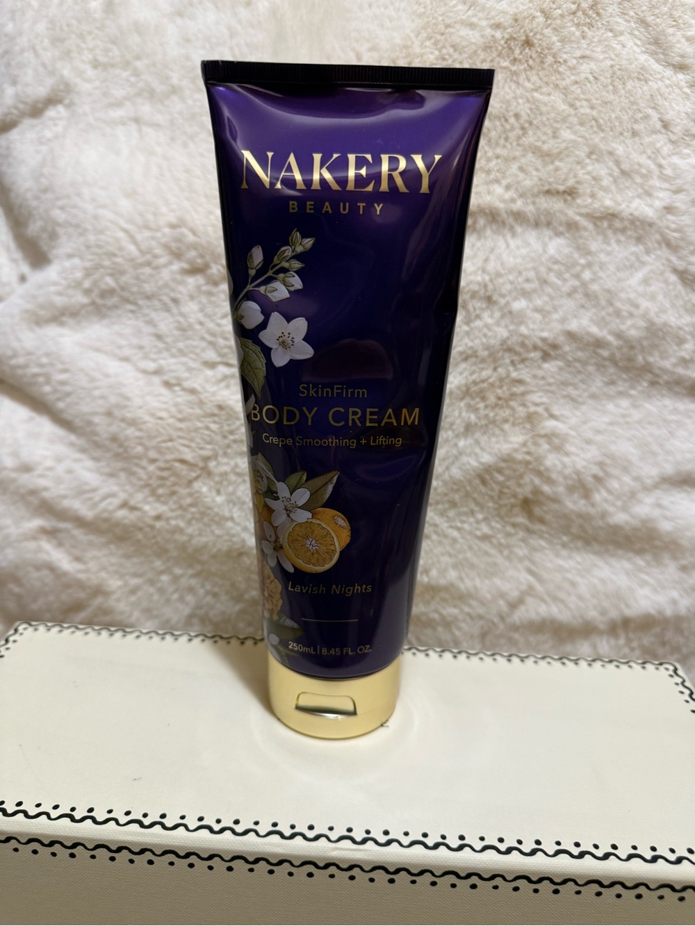 Nakery Beauty SkinFirm Body Cream - Lavish Nights 8.45oz NIB sealed